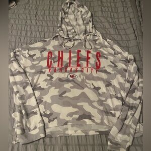 KC chiefs cropped hoodie